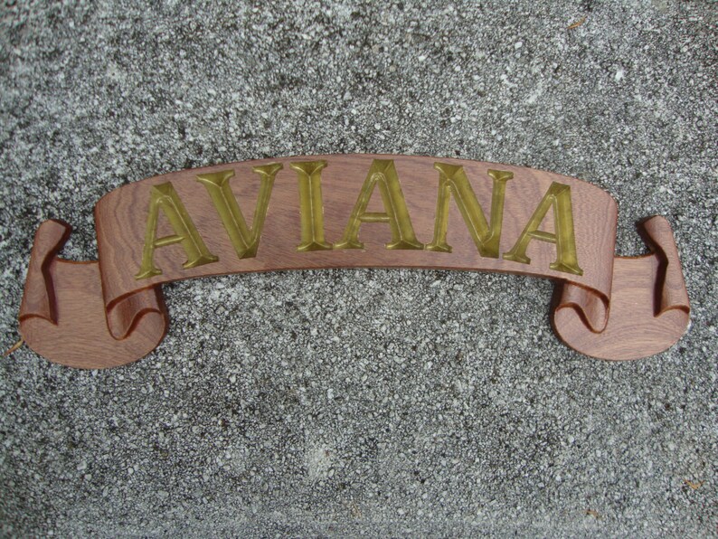 Custom Carved Wooden Name Board Nautical, Boat, Home, Office Door Sign