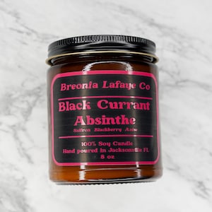Black Currant Absnthe Soy Candle