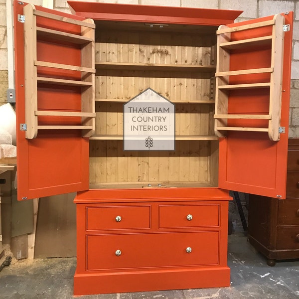 Farmhouse Pan Drawer Country Kitchen Larder Unit Pantry Storage