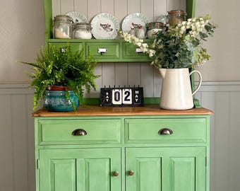 Refinished Green Annie Sloan painted dresser