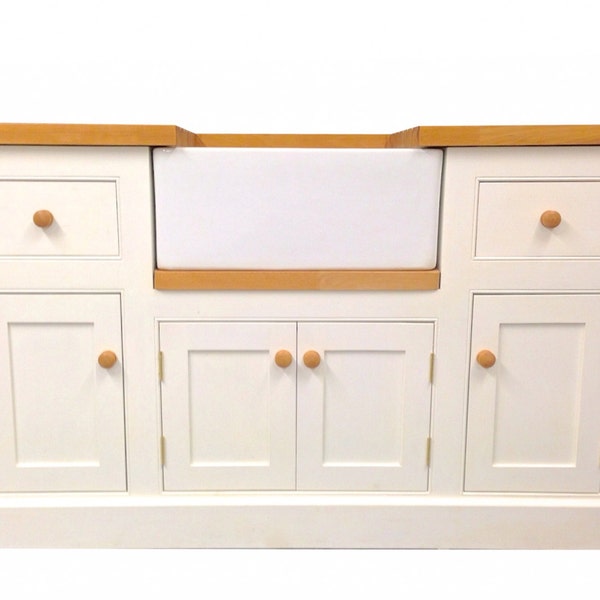Hand Painted Country Farmhouse Kitchen Butler Sink Unit