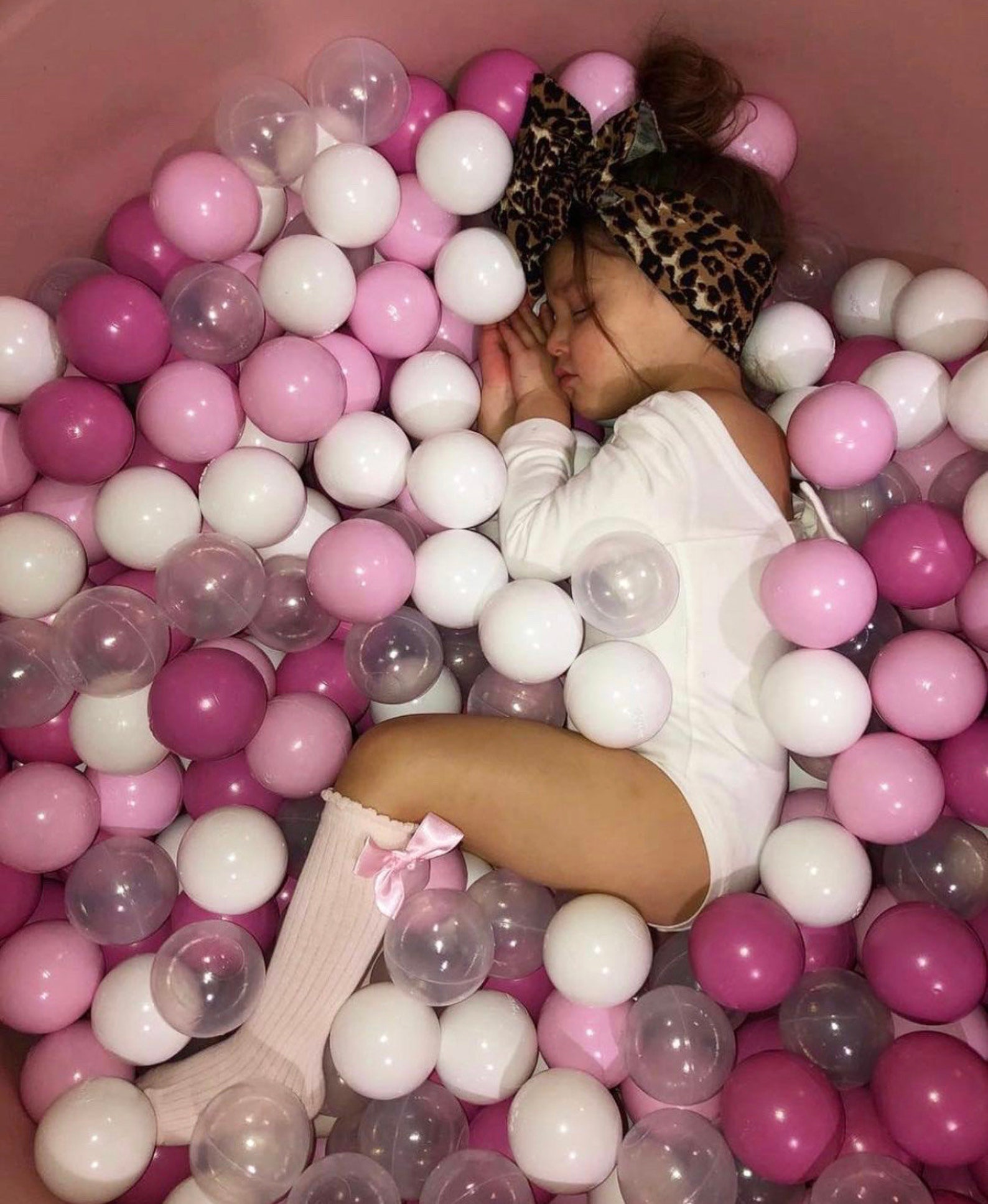 Dusty pink ball pit 80x40cm160 balls toddler ball pit Etsy