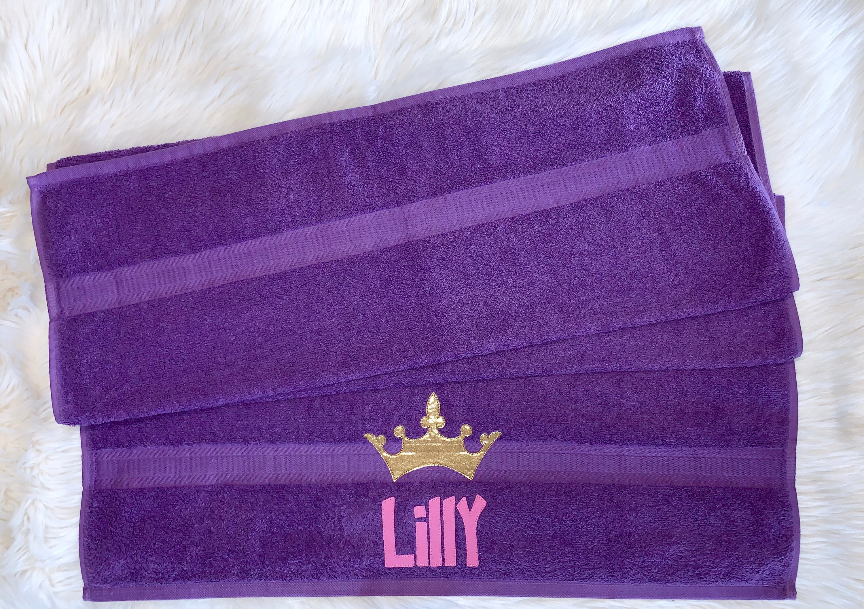 Personalized Bath Towels Personalized Princess Towel Etsy