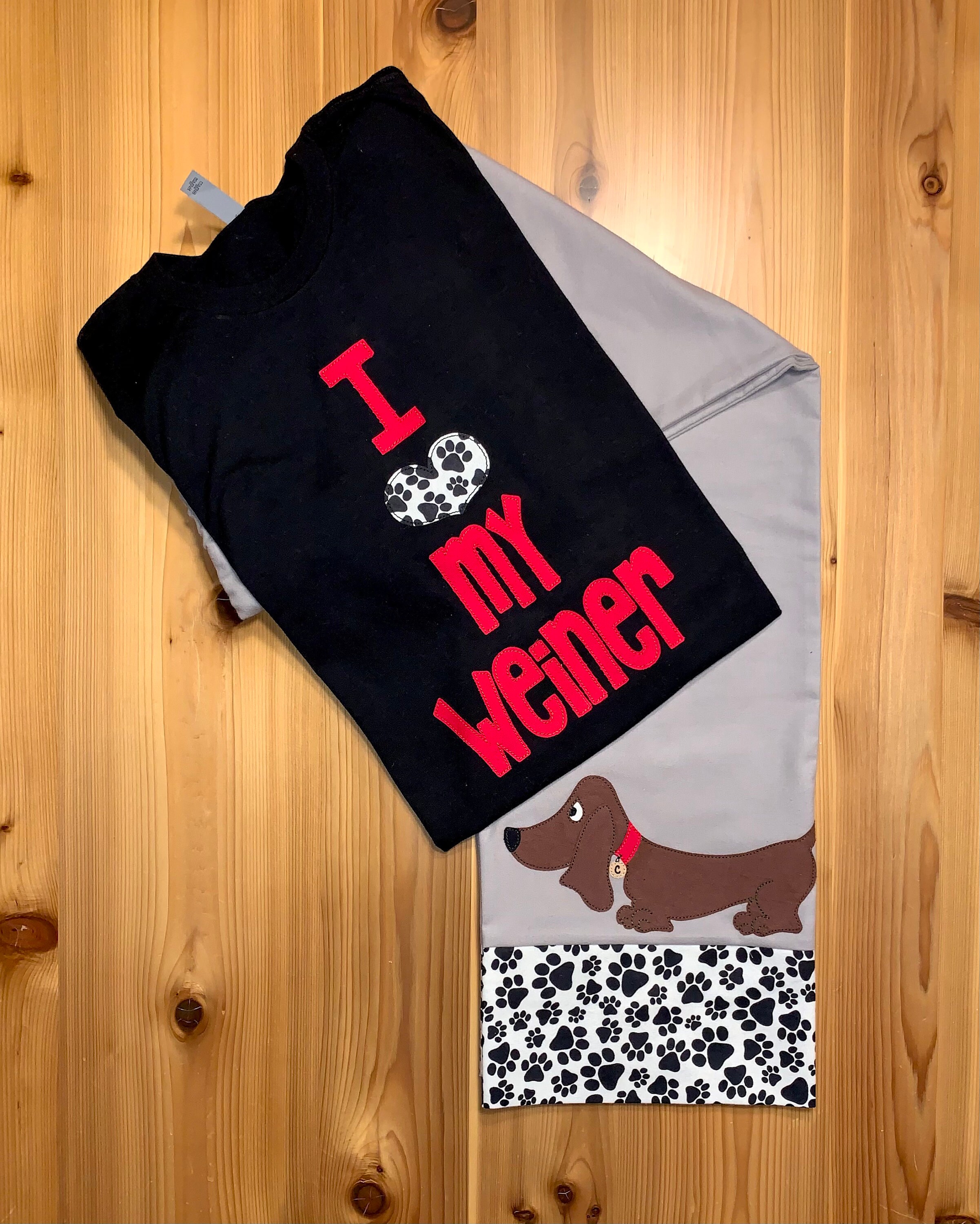 weiner dog pajama pants