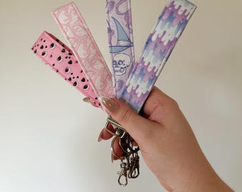 Pastel Goth Keychain Wristlet: Horror Lanyard, Car Accessories