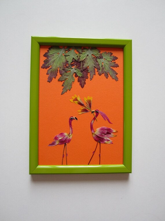 Unique picture from pressed flowers Courting Etsy