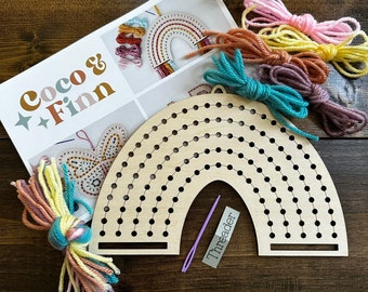 Montessori Bastelset für Kinder: DIY Nähgarn-Fädel Projekt