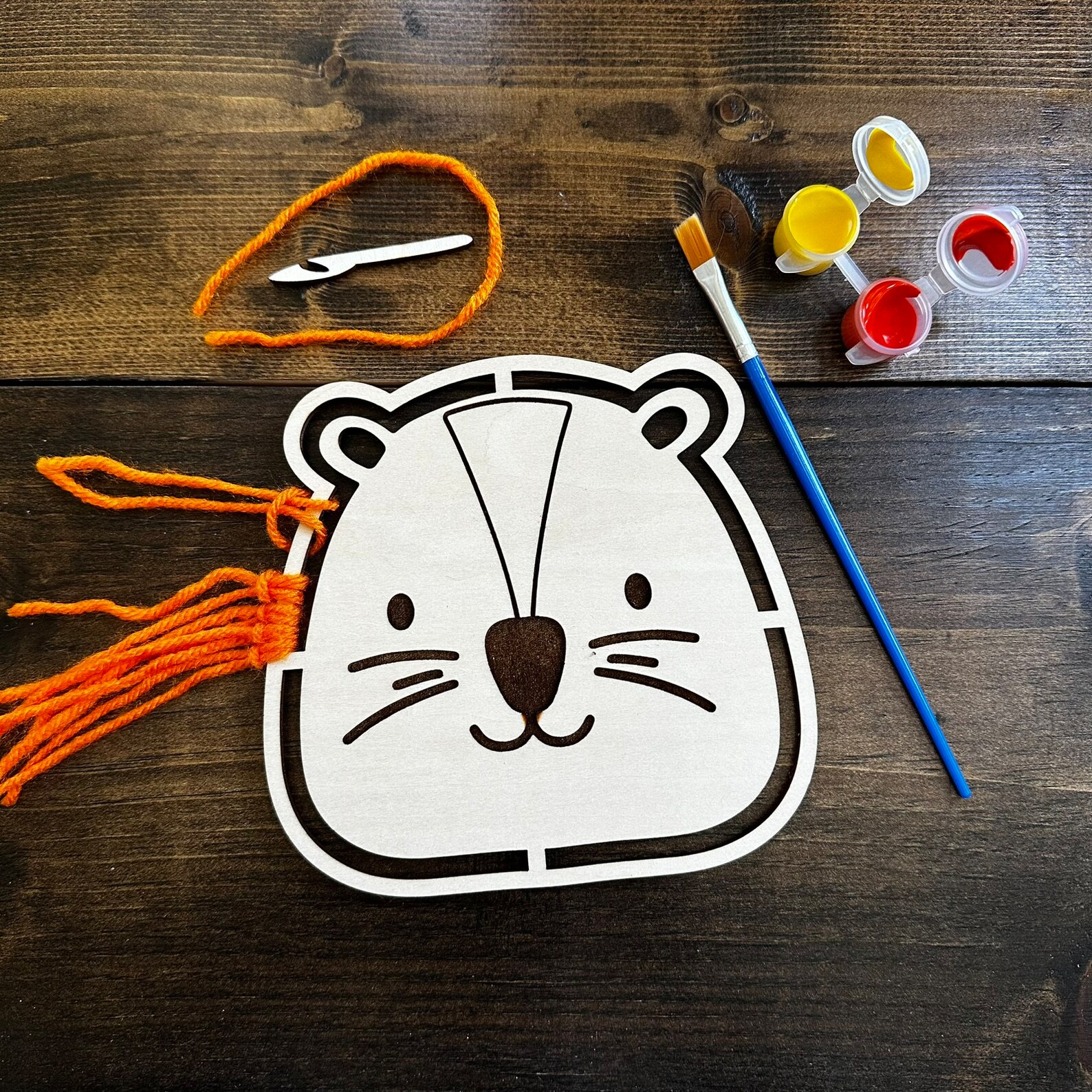 Montessori Craft Kit for Kids: DIY Sewing Yarn Threading and Painting ...