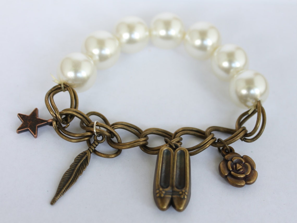 Create & Customize Your Own Pearls 'n Links Charm Bracelet Etsy