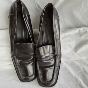 Mocasines COACH color chocolate vintage de los años 90