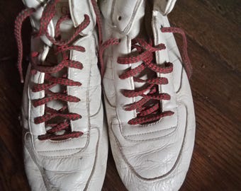 Original retro rare men's red GUCCI hightops
