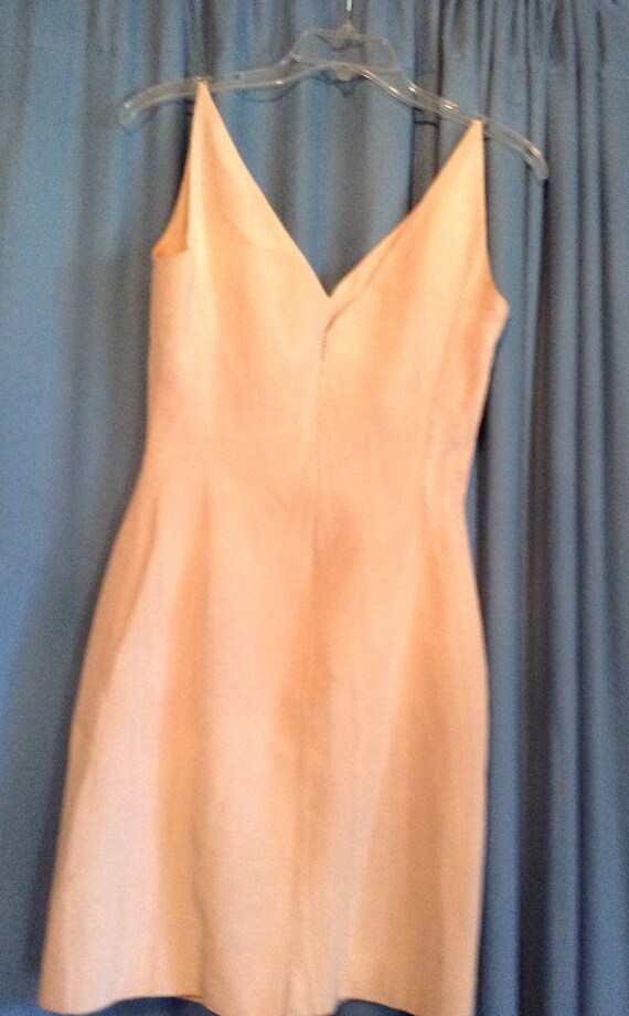 Vintage pastel pink sheath dress - image 3