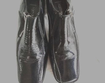 Vintage Aquatalia patent leather Italian wedges