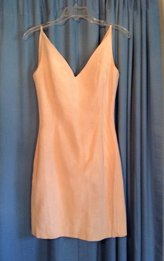 Vintage pastel pink sheath dress