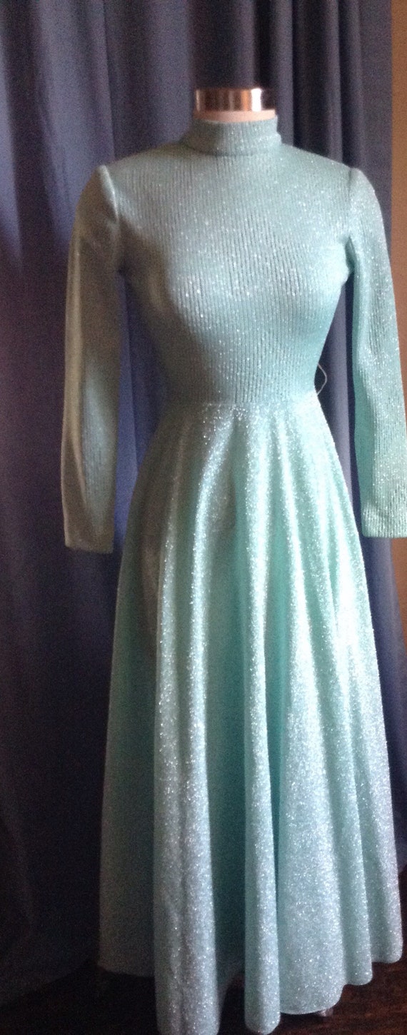 1970s sequin maxi dress - image 3