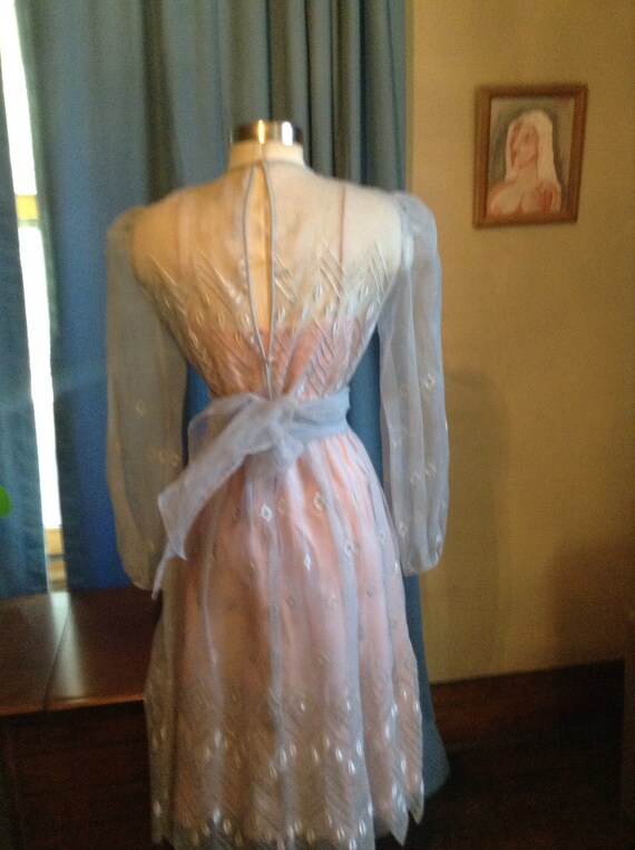 Vintage sheer elegance party dress - image 5