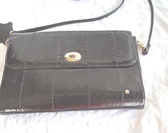 Vintage 1990's snakeskin Etienne Aigner crossbody with a detachable strap