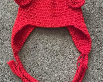 Handmade Crab Crocheted Hat