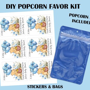 Boy Winnie The Pooh Baby Shower Party Favors, Blue Baby Shower Favors, A Little Hunny Is On The Way Baby Shower, Pooh Bear Baby Shower image 2