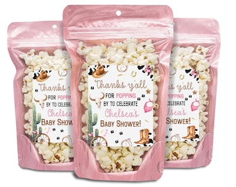A Little Cowgirl Is On The Way Baby Shower Party Favors, A Little Cowgirl Baby Shower Theme Favors,Wild West Western Girl Pink Rodeo Country