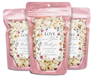 Love Is In Bloom, Bridal Shower Favors, Love In Bloom, Let Love Grow, Wildflower Favors, boho wildflowers, bridal brunch gift, Boho Floral