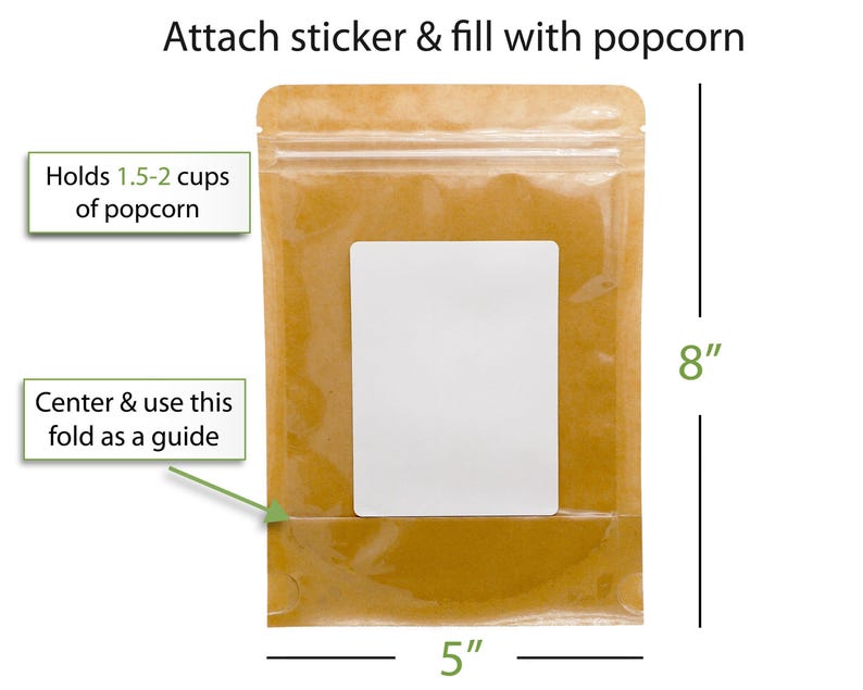 Baby Q Baby Shower Favors, Popcorn Bags and Stickers, Barbecue Baby Shower Party Favors, Summer Party Favors, CoEd BBQ Gender Neutral image 5