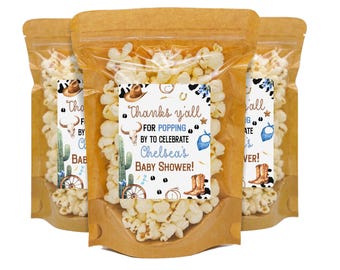A Little Cowboy Is On The Way Baby Shower Party Favors, A Little Cowboy Baby Shower Theme, Wild West Western Boy Blue Rodeo Country