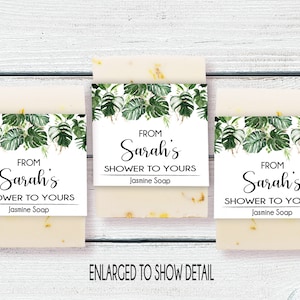 Tropical Greenery Bridal Shower Favors, Tropical Baby Shower Favors, Gender Neutral Party Favor, Palm Leaf Favors, Green Party Favors