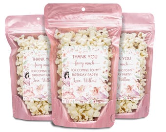 Fairy Birthday Party Favors, Whimsical Birthday For Girls, Girl Birthday Theme Idea, Fairy Birthday Party Favors, Enchanted Fairy Party