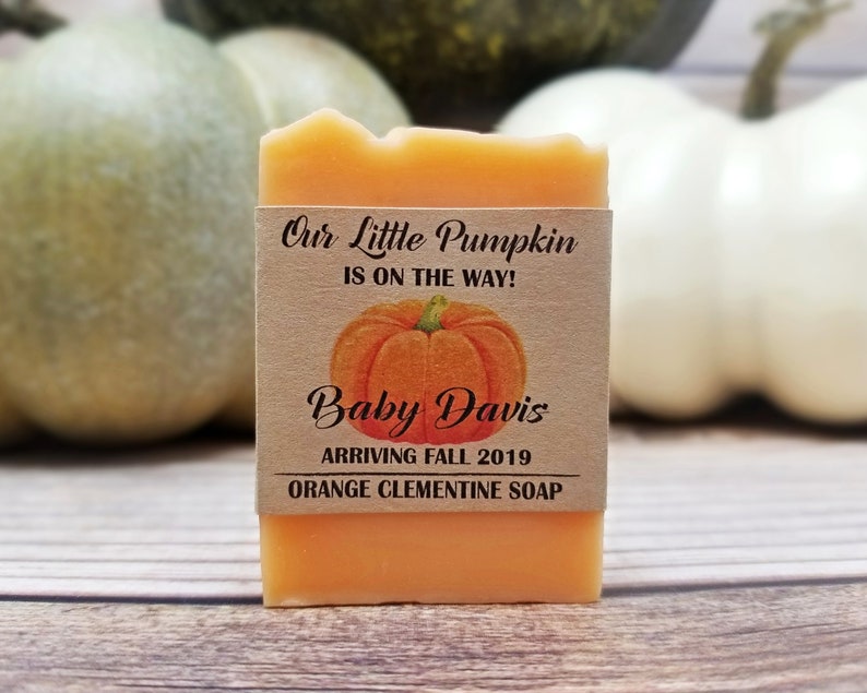 Little Pumpkin Baby Shower Soap Favors Fall For Parties Gender Neutral Autumn