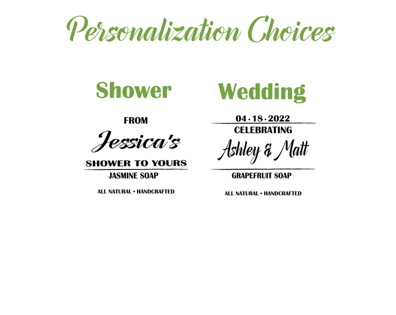 Soap Wedding Favors, Bridal Shower Favors, Baby Shower Favors, Natural Soap, wedding favors, rustic wedding favor, mini soaps, personalized image 4