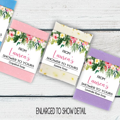 Hawaiian Tropical Bridal Shower Favors Tropical Baby Shower Etsy