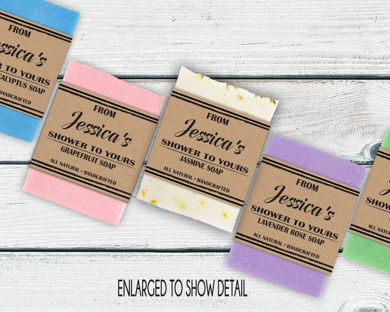 Soap Wedding Favors, Bridal Shower Favors, Baby Shower Favors, Natural Soap, wedding favors, rustic wedding favor, mini soaps, personalized image 1