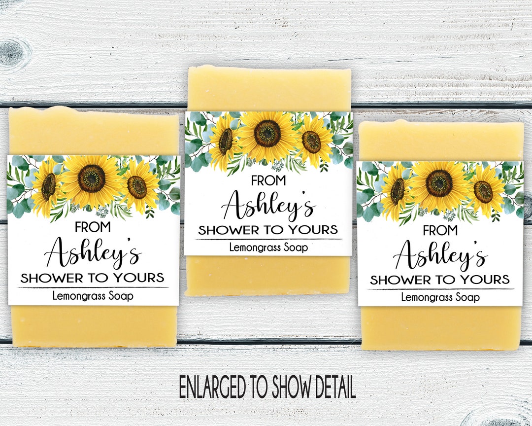 Sunflower Bridal Shower Party Favor, Sunflower Baby Shower Favors for