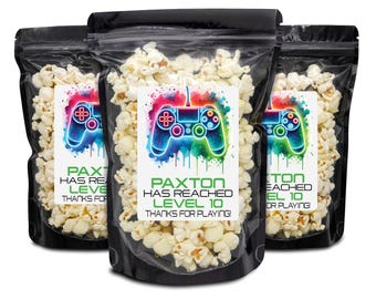 Video Game Birthday Party Favors, Gamer Birthday Party, Teen Boy Birthday Favors , Level 10 Unlocked Birthday Favors, Gaming Party Favors