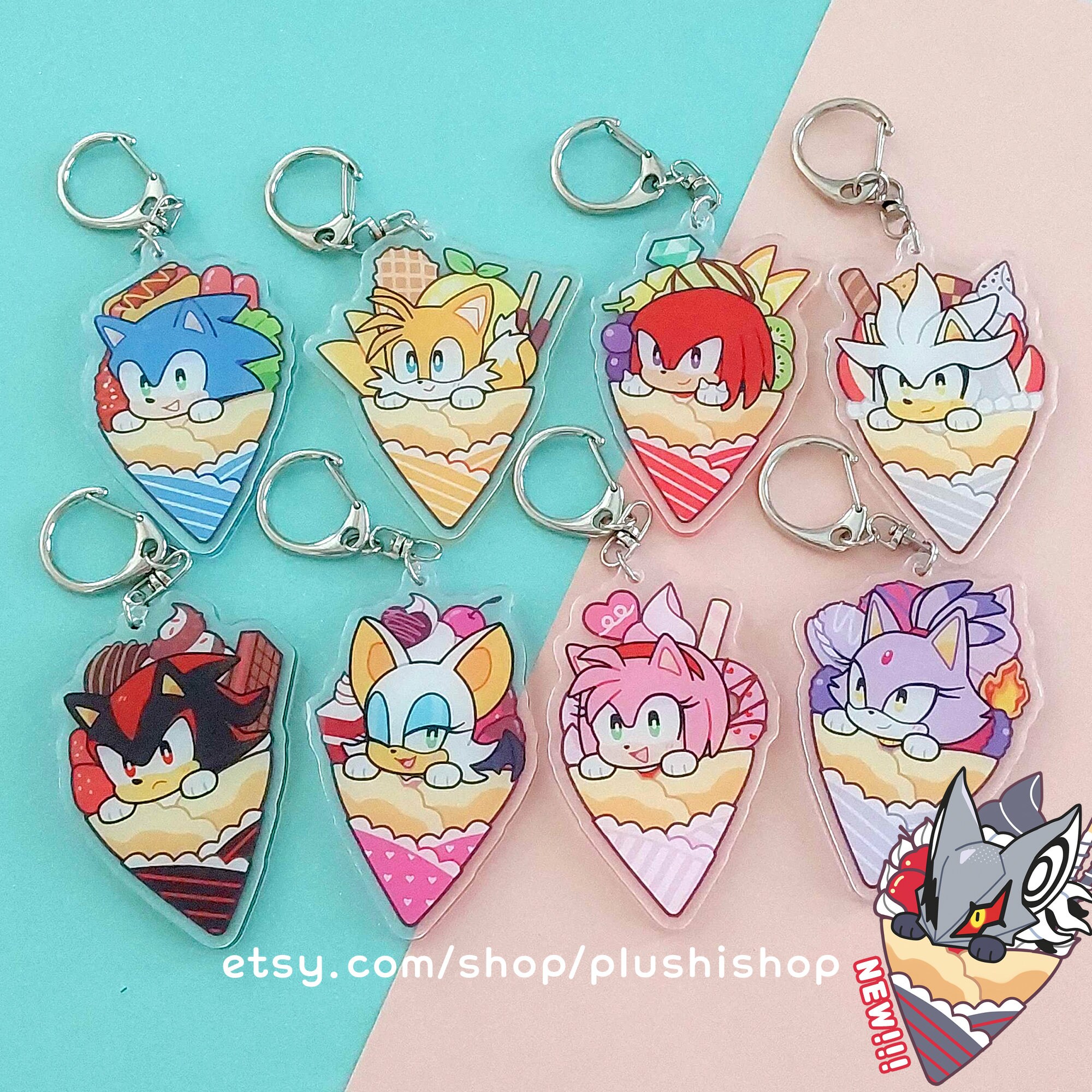 Sonic Crepes Keychains