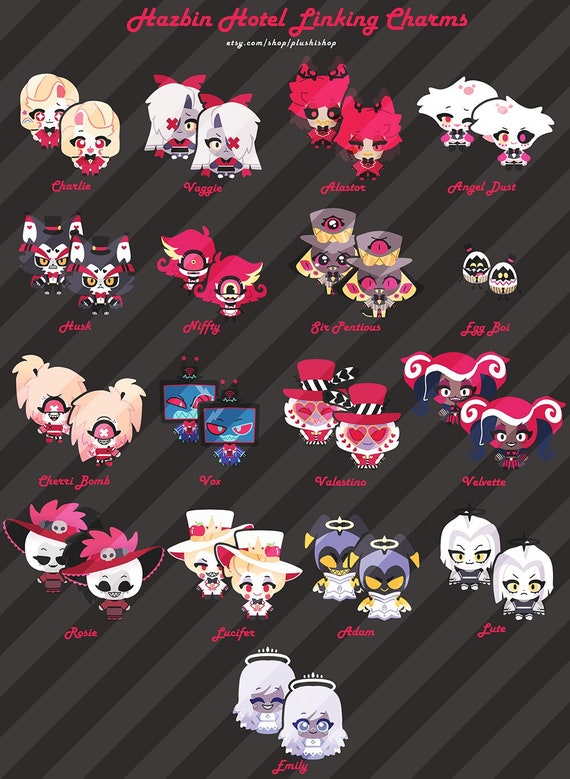 Hazbin Hotel Linkable Charms SALE - Etsy
