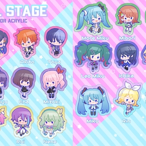 Colorful Stage! Tinted Charm Keychain