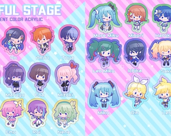 Colorful Stage! Tinted Charm Keychain