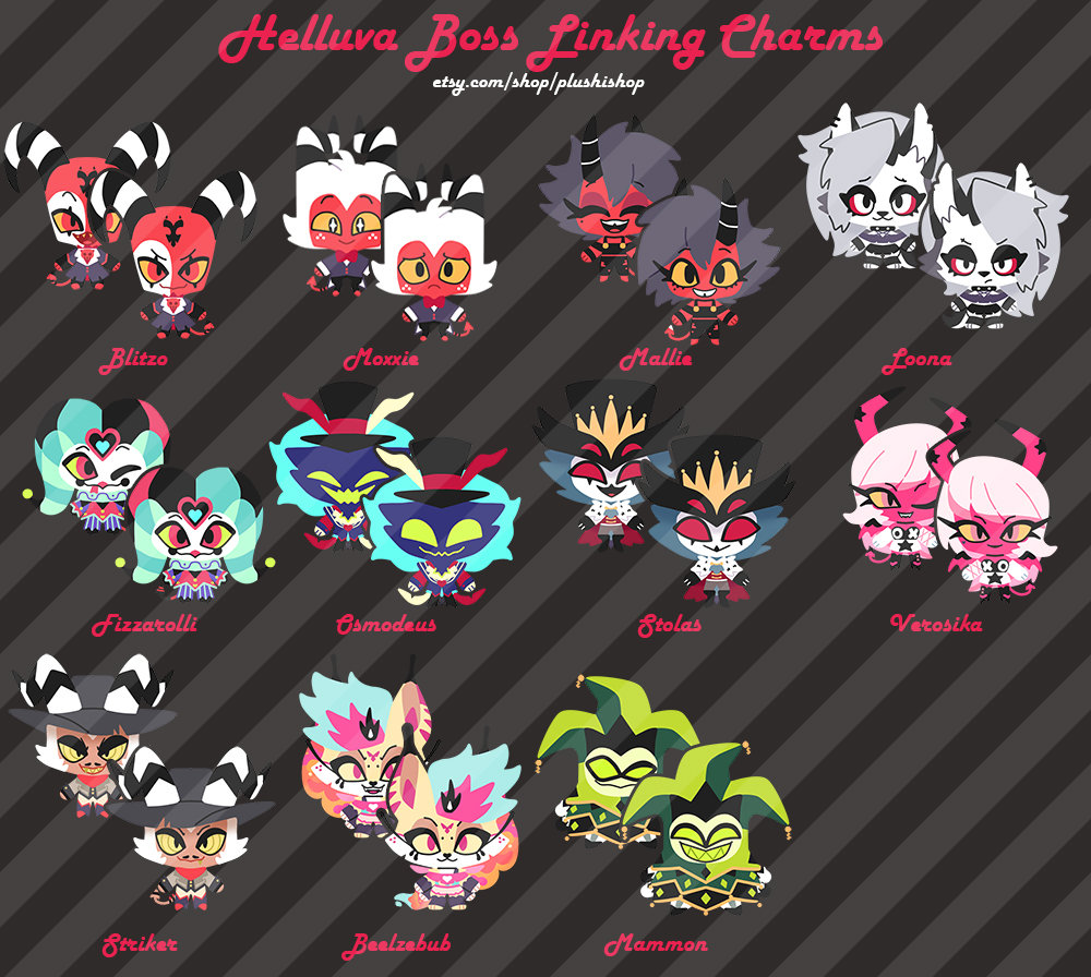 Helluva Boss Linkable Charms - Etsy
