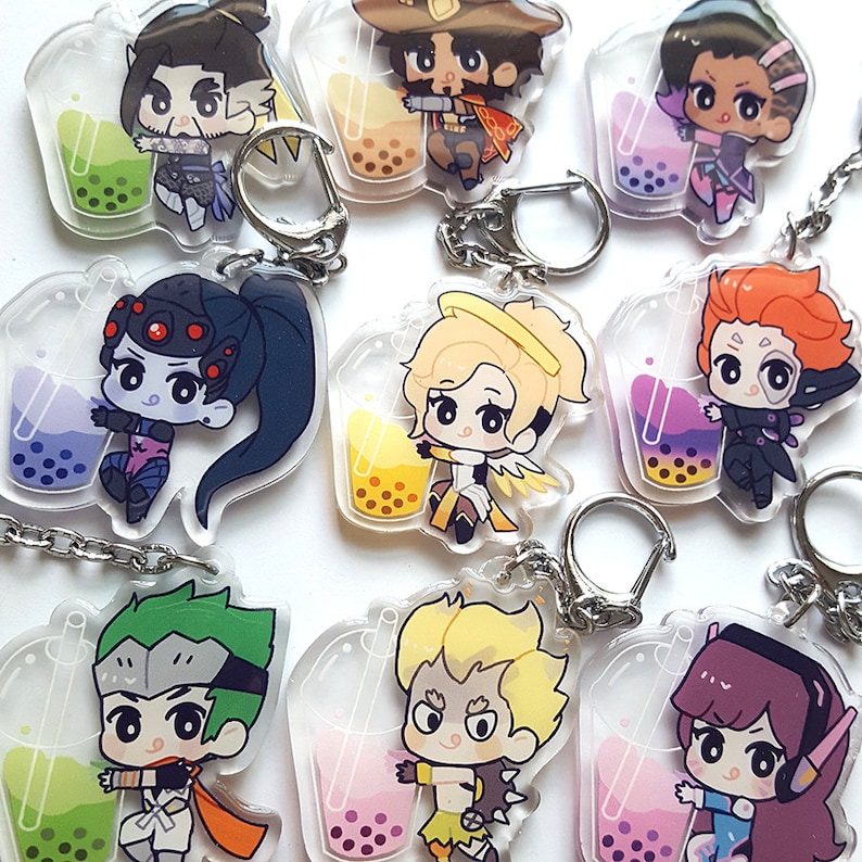 PRE-ORDER Overwatch Boba Tea Keychain image 2