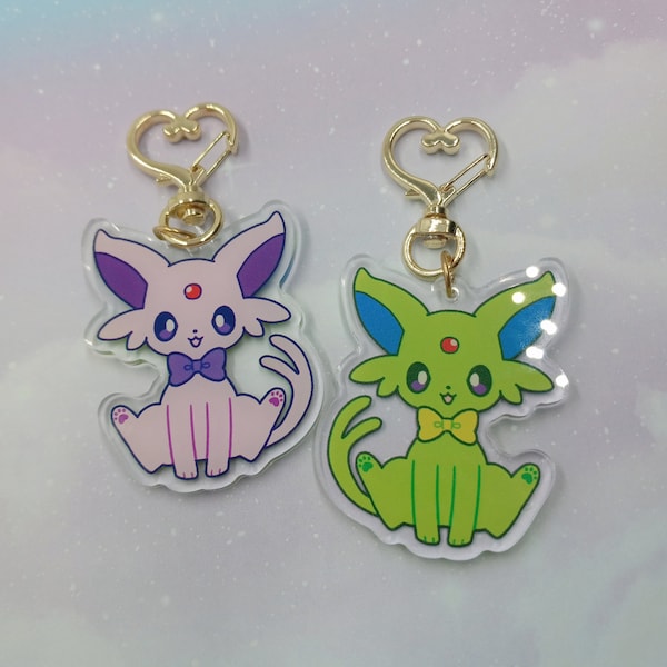 Espeon Charm Keychain