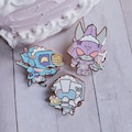 Lost Light Cafe Enamel Pins