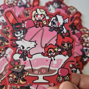 Hazbin Hotel Dessert Glitter Sticker