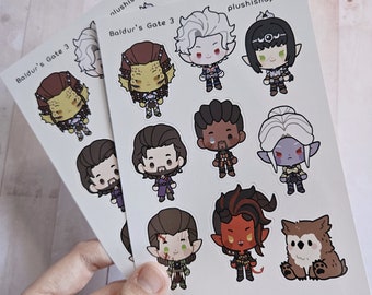 Foglio di adesivi BG3 Little Guys