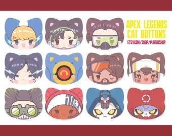 Apex Legends Cat Buttons LAST STOCK!!!!
