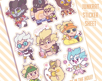 Junkrat Love Sticker Sheet