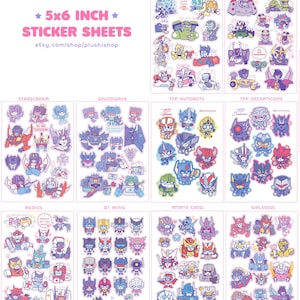TF MTMTE TFA Starscream Sticker Sheets