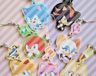 Sonic Colorful Linking Keychains