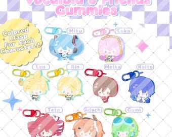Ciondoli gommosi Itty Bitty Vocaloid & Friends